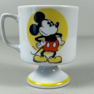 Vintage Mickey Mouse Footed‎ Pedestal Mug-Walt Disney Productions EUC
